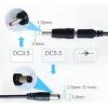 Кабель живлення USB to DC 5.5mm + 3.51.35mm 0.8m 18W Kingda (KD-USB-DC9/12) зображення 2
