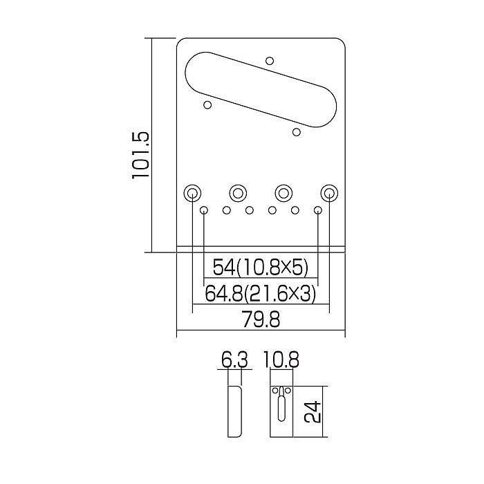 Бридж для гітари Gotoh GTC202 C зображення 2