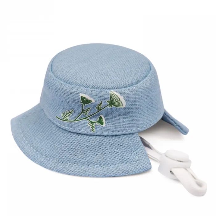 Кепка для животных Pet Fashion Blue XS с цветочным принтом (4823082434220)