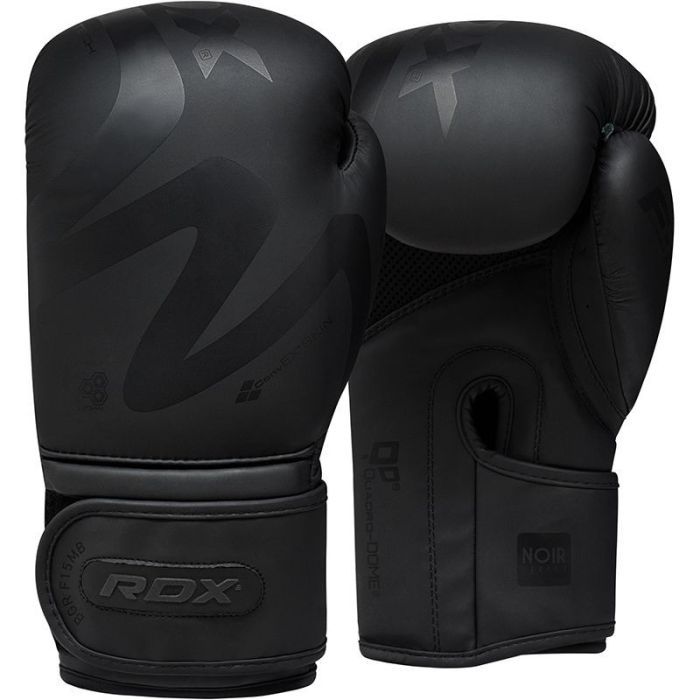 Боксерские перчатки RDX F15 Noir Matte Black 14 унцій (BGR-F15MB-14oz) изображение 2