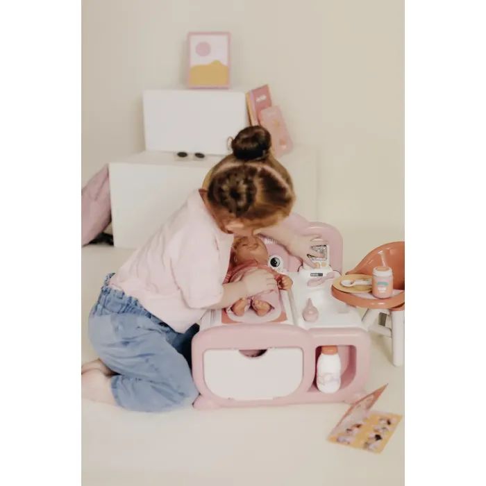 Игровой набор Smoby Игровой центр Беби Ньорс. Терракотовая пудра. Детская комната со звуковыми эффектами и аксессуар (7600220393) изображение 5