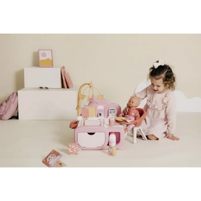 Игровой набор Smoby Игровой центр Беби Ньорс. Терракотовая пудра. Детская комната со звуковыми эффектами и аксессуар (7600220393) изображение 8