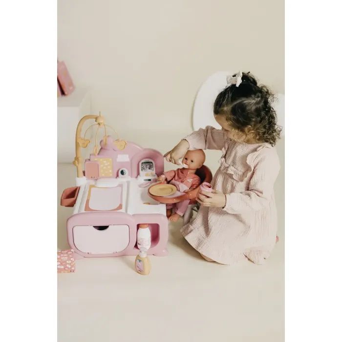 Игровой набор Smoby Игровой центр Беби Ньорс. Терракотовая пудра. Детская комната со звуковыми эффектами и аксессуар (7600220393) изображение 9