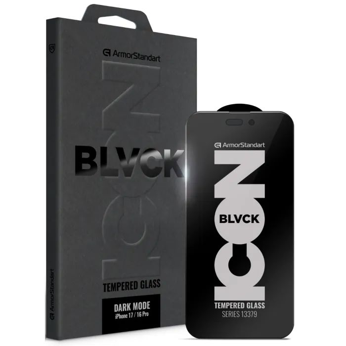 Стекло защитное Armorstandart Dark Mode Apple iPhone 17 / 16 Pro (ARM85819)