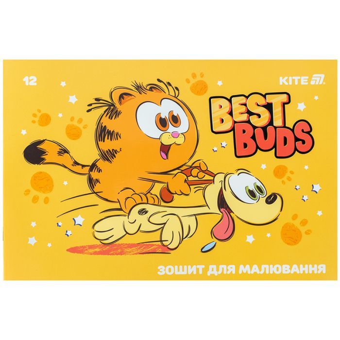 Альбом для малювання Kite Garfield, 12 аркушів (GF25-241) зображення 3