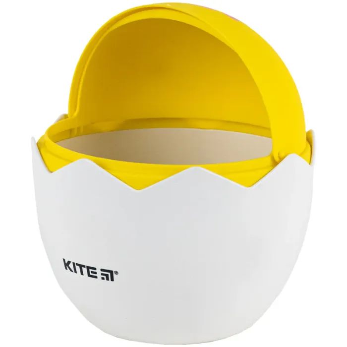 Корзина для бумаг Kite Настольный контейнер для мусора, желтый (K24-009-3) изображение 3