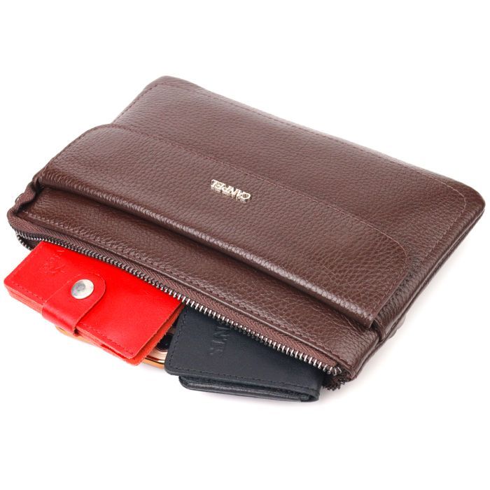 Сумка Canpellini З натуральної шкіри Коричнева (21548) зображення 8