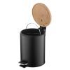 Контейнер для сміття Ardesto Minimalism З педаллю Чорний 3 л (ARHB3601BB) зображення 3