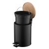 Контейнер для сміття Ardesto Minimalism З педаллю Чорний 3 л (ARHB3601BB) зображення 4