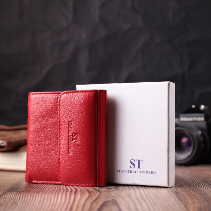 Кошелек ST Leather Из натуральной кожи Красный (22543) изображение 10