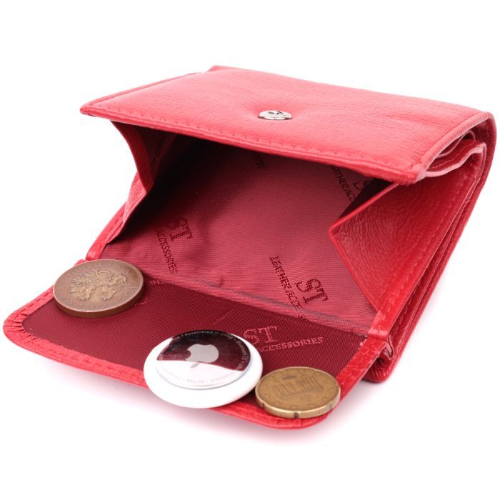Кошелек ST Leather Из натуральной кожи Красный (22543) изображение 5