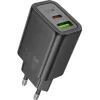 Зарядний пристрій HOCO N63 USB-C PD30W + USB QC3.0 black (6942007644358)
