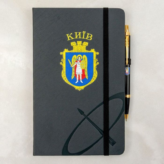 Ручка кулькова Parker IM 17 CITY Black GT BP Герб Києва + блокнот Parker + подар.упак. GIFT24 (22032b24_C0010u) зображення 8