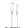 Дата кабель USB 2.0 AM to Lightning 1.0m 2.4A silicone white Denmen (DM-D42L-WH)