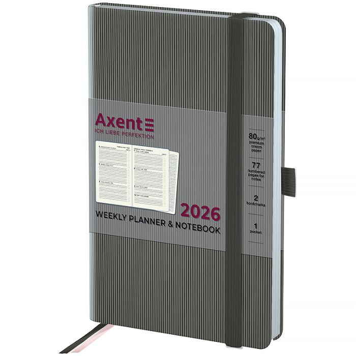 Тижневик Axent датований 2026 Partner Lines 125х195, темно-синій (8515-26-02-A)