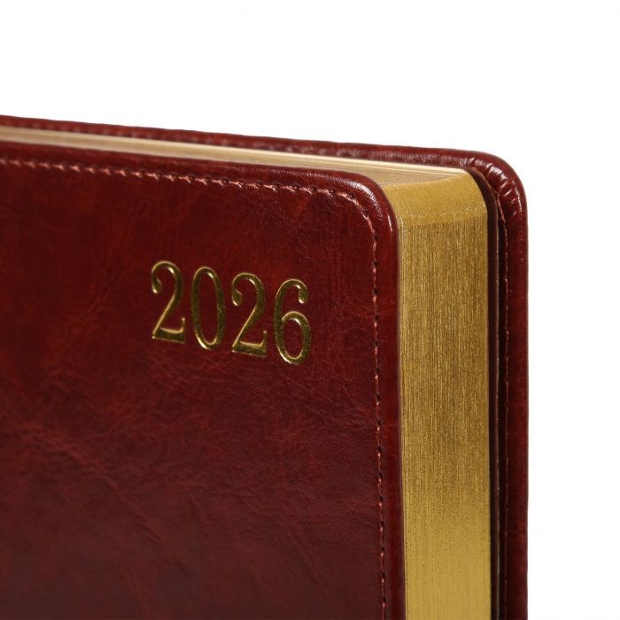 Тижневик Leo planner А5 датований 2026 "City", твердий, червоний, 368 сторінок (252666) зображення 2