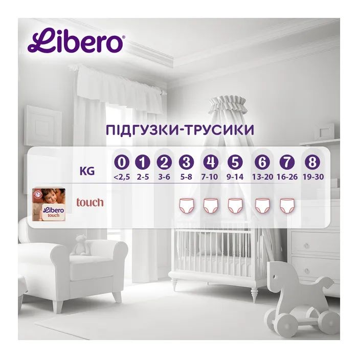 Подгузники Libero Touch Pants Розмір 5 (9-14 кг) 27 шт (7322542265109) изображение 10