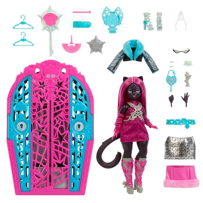 Кукла Monster High сюрприз Тайны Ужасного ужаса Секреты Кэтти Нуар (JBG82) изображение 2