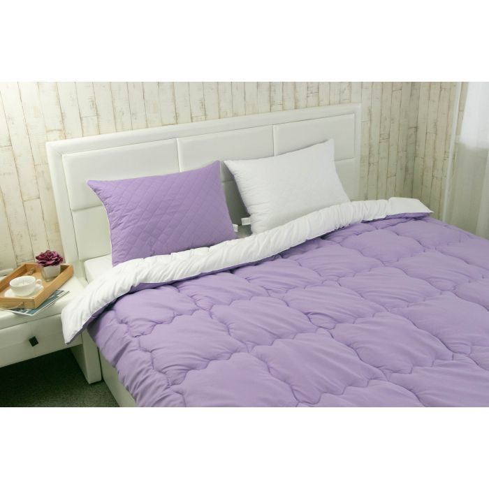 Ковдра Руно набір ковдра 140х205 + 1 подушка 50х70 силіконова Бузковий (К_924.52СЛ300_Бузковий) зображення 5