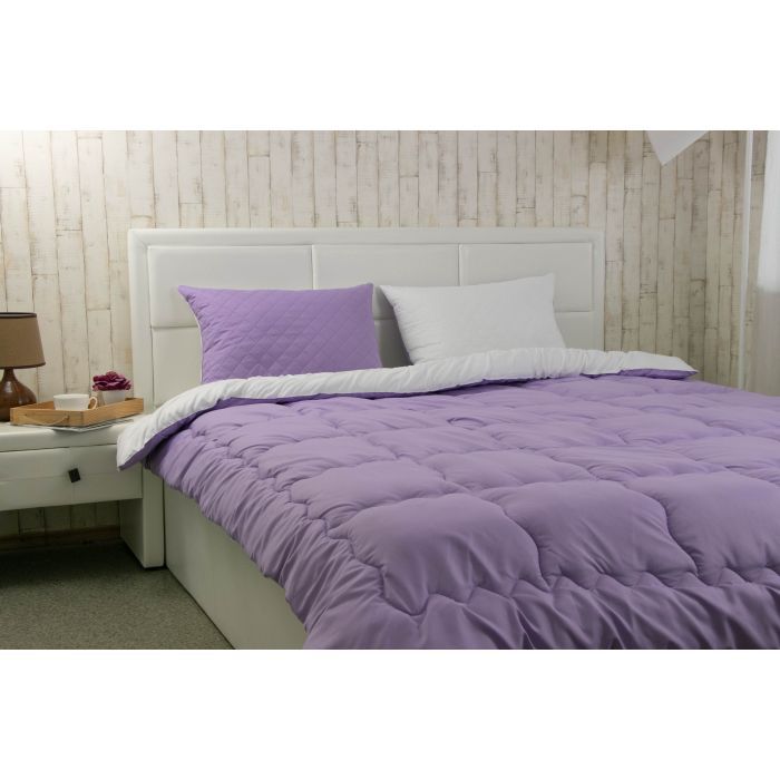 Ковдра Руно набір ковдра 140х205 + 1 подушка 50х70 силіконова Бузковий (К_924.52СЛ300_Бузковий) зображення 6