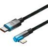 Дата кабель USB-C to Lightning 1.0m 20W 90° corner black/blue Baseus (CAVP000221) зображення 3