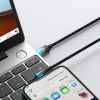 Дата кабель USB-C to Lightning 1.0m 20W 90° corner black/blue Baseus (CAVP000221) зображення 7