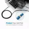 Кабель мультимедійний 3.5mm M to 3.5mm F 1.0m AV118 blue Ugreen (40673) зображення 10