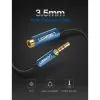 Кабель мультимедійний 3.5mm M to 3.5mm F 1.0m AV118 blue Ugreen (40673) зображення 5