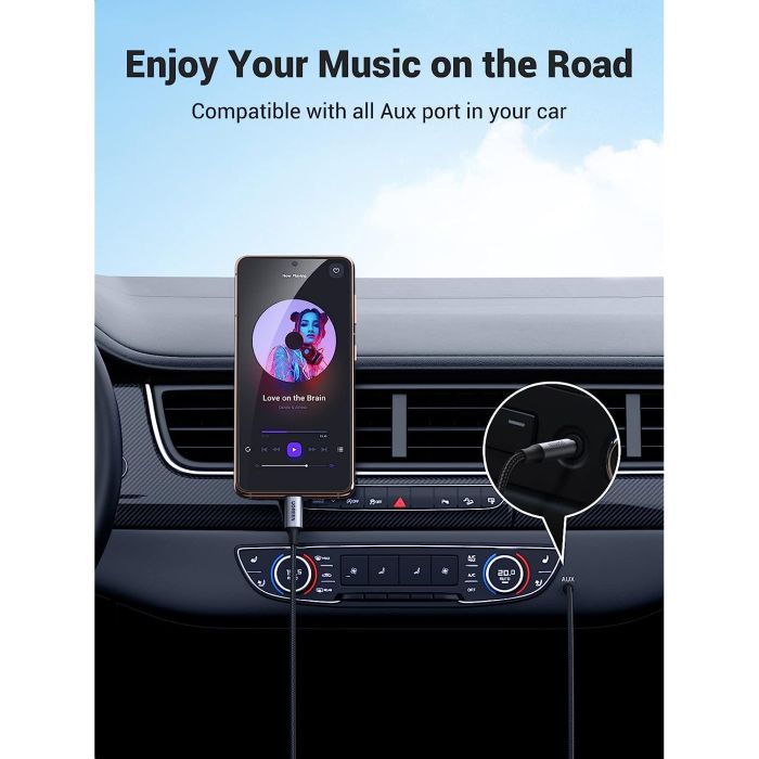 Кабель мультимедийный USB-C to 3.5mm M 1.0m CM450 Ugreen (20192) изображение 6