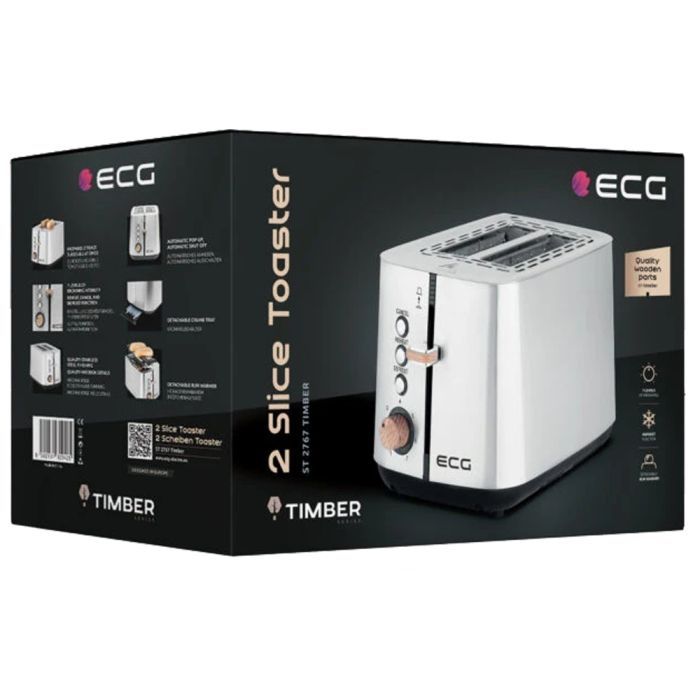 Тостер ECG ST 2767 Timber изображение 12