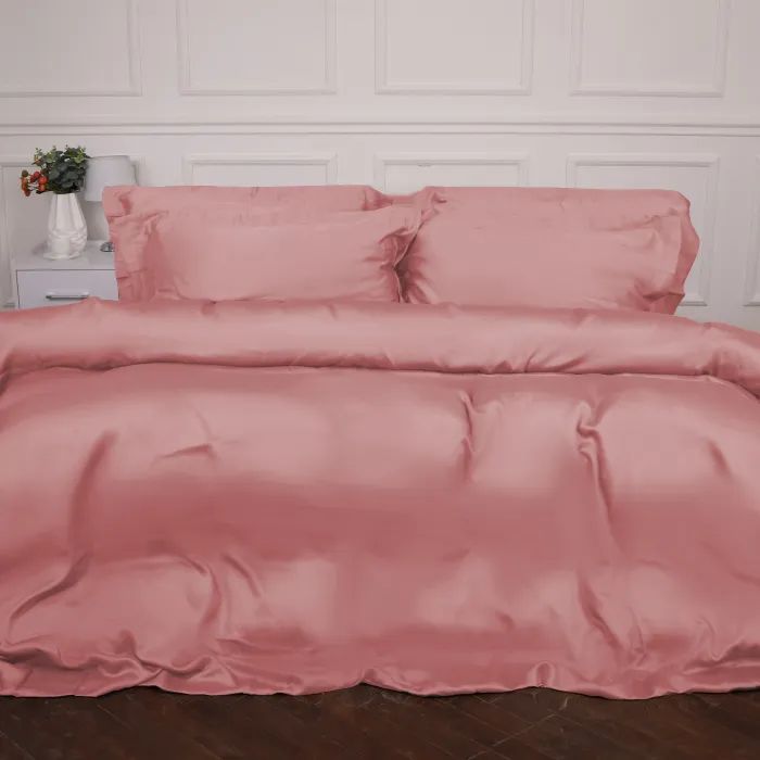 Постельное белье MirSon Tencel №02 Pink 2x160x220 Семейный Евро (2200009368615)
