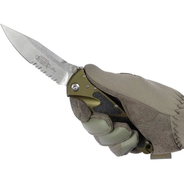 Ніж Microtech Socom Elite Drop Point PS Stonewash OD Green (160-11OD) зображення 5