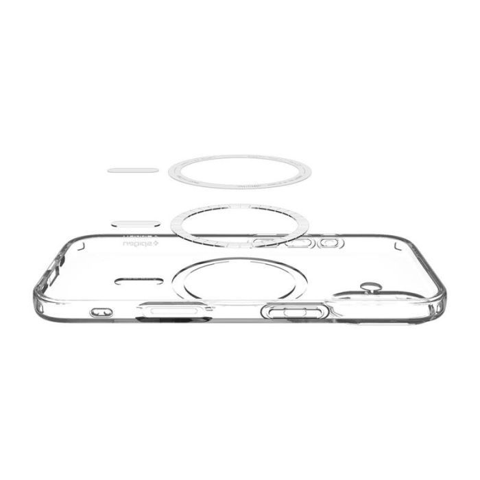 Чохол до мобільного телефона Spigen Liquid Crystal MagFit iPhone 17 Clear White (ACS10397) зображення 5