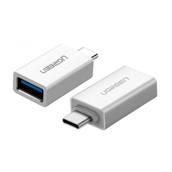 Переходник OTG USB 3.0 AF to USB-C US173 White UGREEN (30155) изображение 2