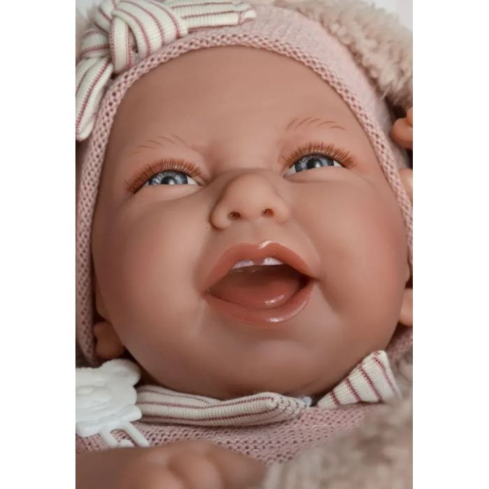 Пупс Antonio Juan Карла в одеяле с мягким виниловым телом 42 см (5081) изображение 8