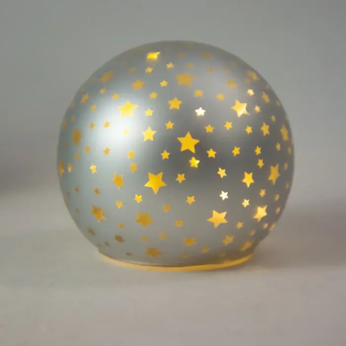 Украшение декоративное Chomik світильник Куля, скляний, LED 12x11см, білий (5900779881839) изображение 2