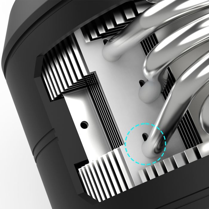 Кулер для процессора Zalman ZET5BLACK изображение 7