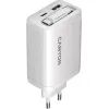 Зарядное устройство Canyon 1xUSB-C PD65W + 1xUSB QC3.0 + cable USB-C to USB-C white (CNS-CURC65ACW) изображение 3