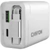 Зарядное устройство Canyon 1xUSB-C PD65W + 1xUSB QC3.0 + cable USB-C to USB-C white (CNS-CURC65ACW) изображение 7