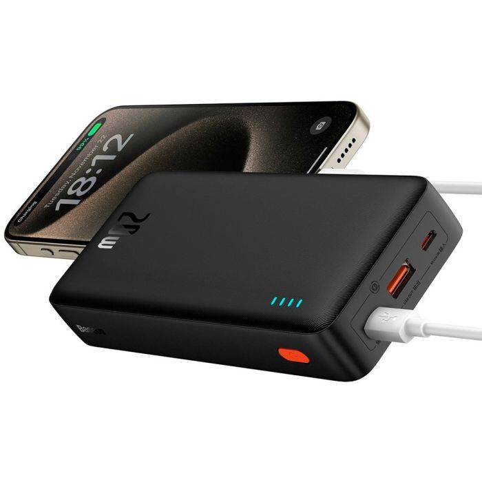 Батарея универсальная Baseus Airpow 20000mAh 20W PD/3.0, QC/3.0, black (P10022804113-00) изображение 6