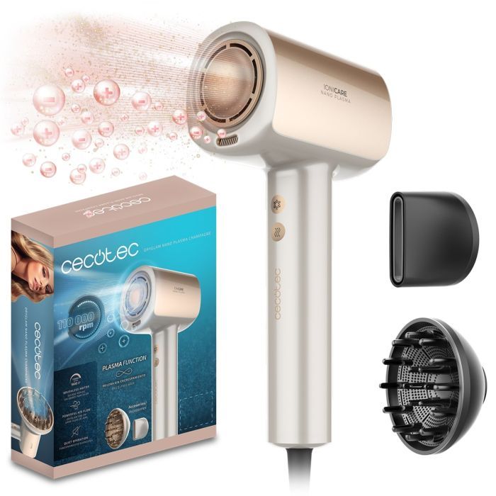 Фен Cecotec DryGlam Nano Plasma Aluminum (A01_EU01_101440)