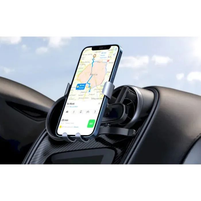 Универсальный автодержатель Ugreen LP274 Gravity Phone Holder for Round Air Vent Black (30401) изображение 3