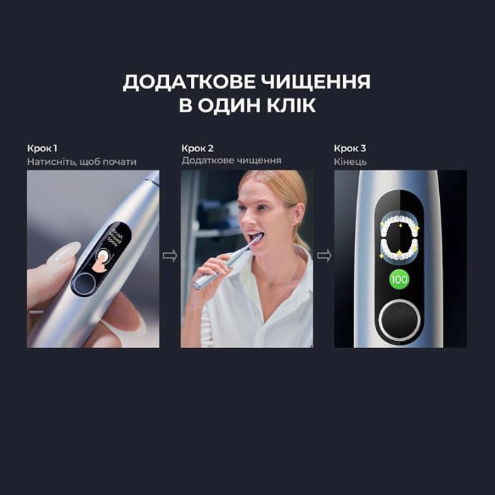 Электрическая зубная щетка Oclean X Plus Pro Digital Silver (6970810556179) изображение 2