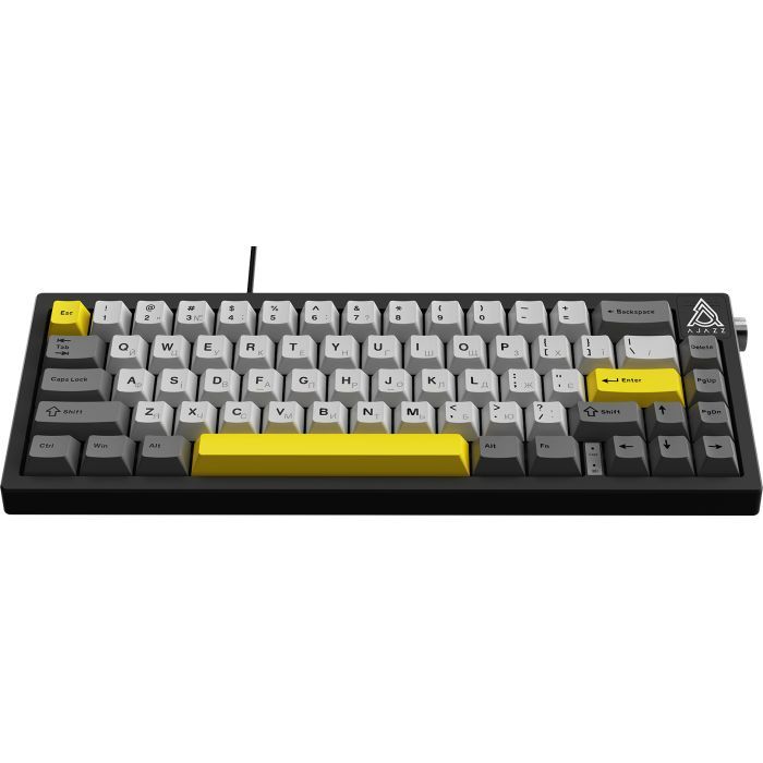 Клавиатура Ajazz AK650 Moon Yellow Switch USB UA Black/Grey/Yellow (AK650-MY-GWY) изображение 4