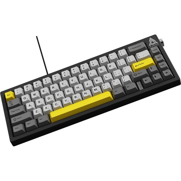 Клавиатура Ajazz AK650 Moon Yellow Switch USB UA Black/Grey/Yellow (AK650-MY-GWY) изображение 5