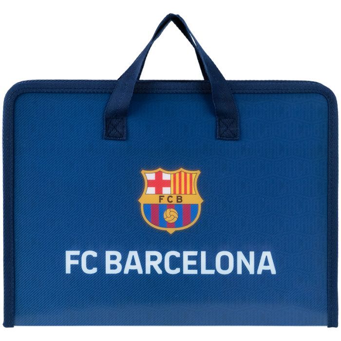 Папка - портфель Kite на блискавці A4 FC Barcelona, 1 відділення (BC25-202)