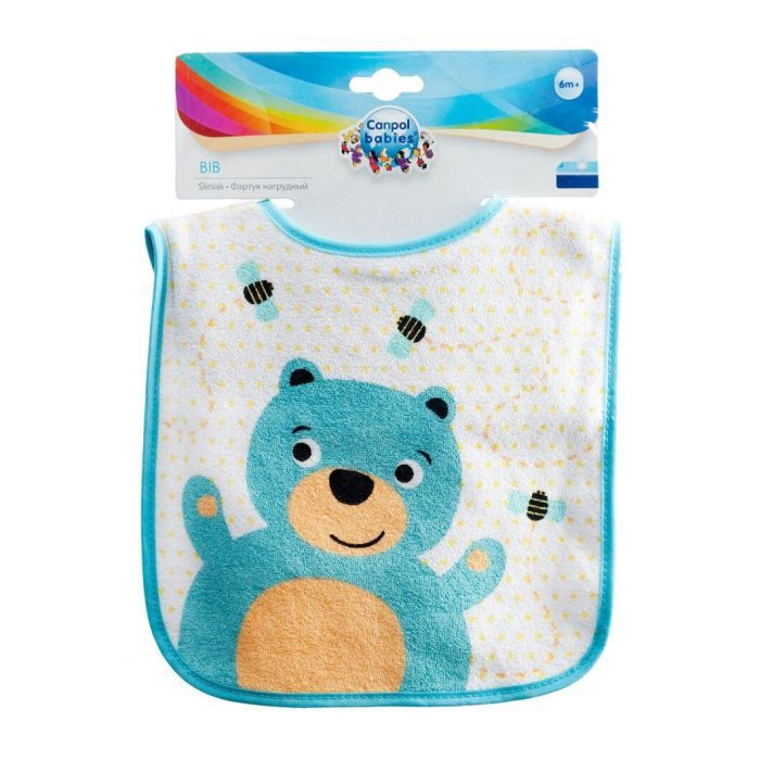 Нагрудничок Canpol babies бавовняний Звірята світло-рожевий (15/104) зображення 2