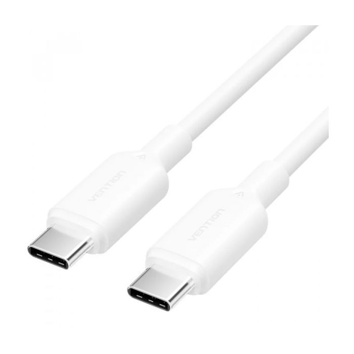 Дата кабель USB-C to USB-C 1.0m 60W white VENTION (TRCWF)