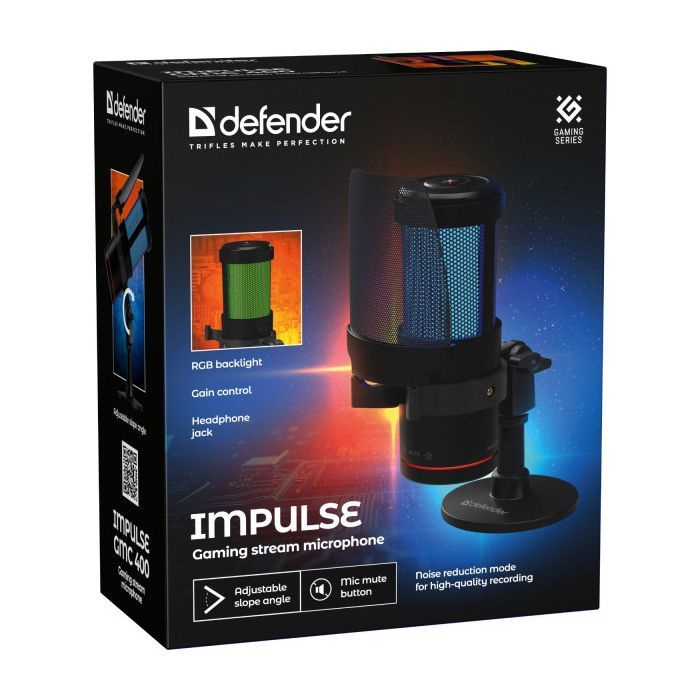 Мікрофон Defender Impulse GMC 400 USB Black (64240) зображення 8