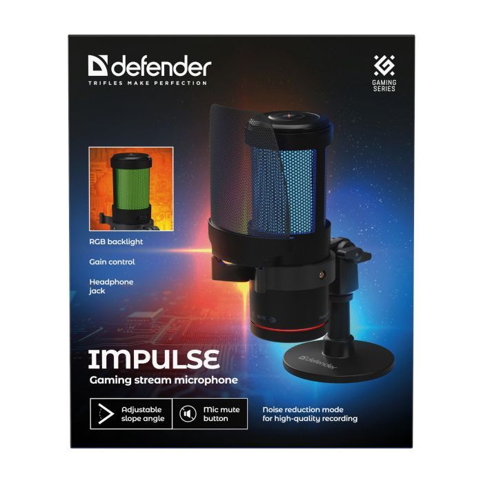 Мікрофон Defender Impulse GMC 400 USB Black (64240) зображення 9
